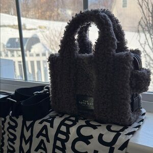 Marc Jacobs Gray Mini Shearling Tote